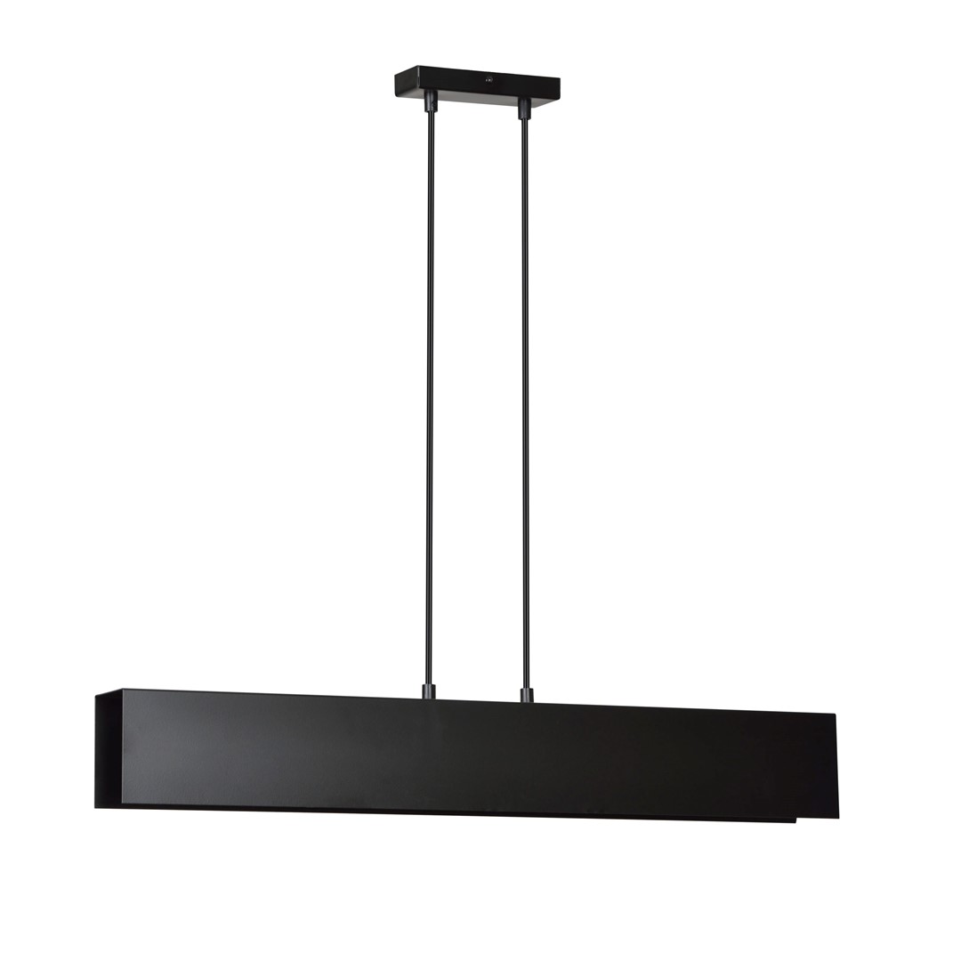 Gentor 72cm Sort loftslampe Fra Emibig Lighting - Gentor er en minimalistisk loftslampe med en bl&oslash;d, geometrisk form &ndash; Et fremragende valg for dem, der s&aelig;tter pris p&aring; enkelt design, men samtidig &oslash;nsker at skabe et unikt interi&oslash;r.