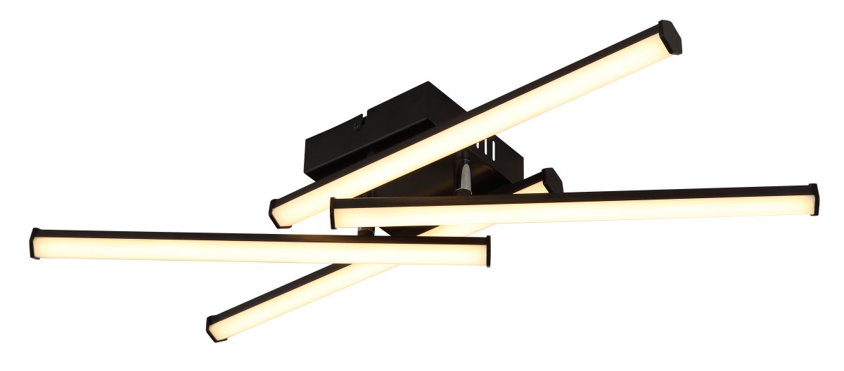 Kirina 50cm Sort plafond Fra Globo Lighting - Kirina adderar moderna stil till rummet med dess innovativa, kvadratiska design.