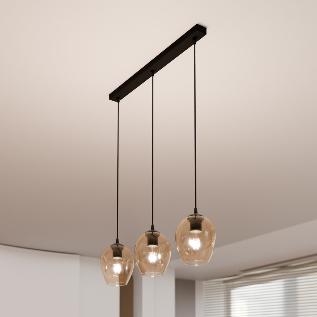 Istar 70cm Rav loftslampe Fra Emibig Lighting - Istar er en alsidig og tidl&oslash;s kollektion af loftslamper.
