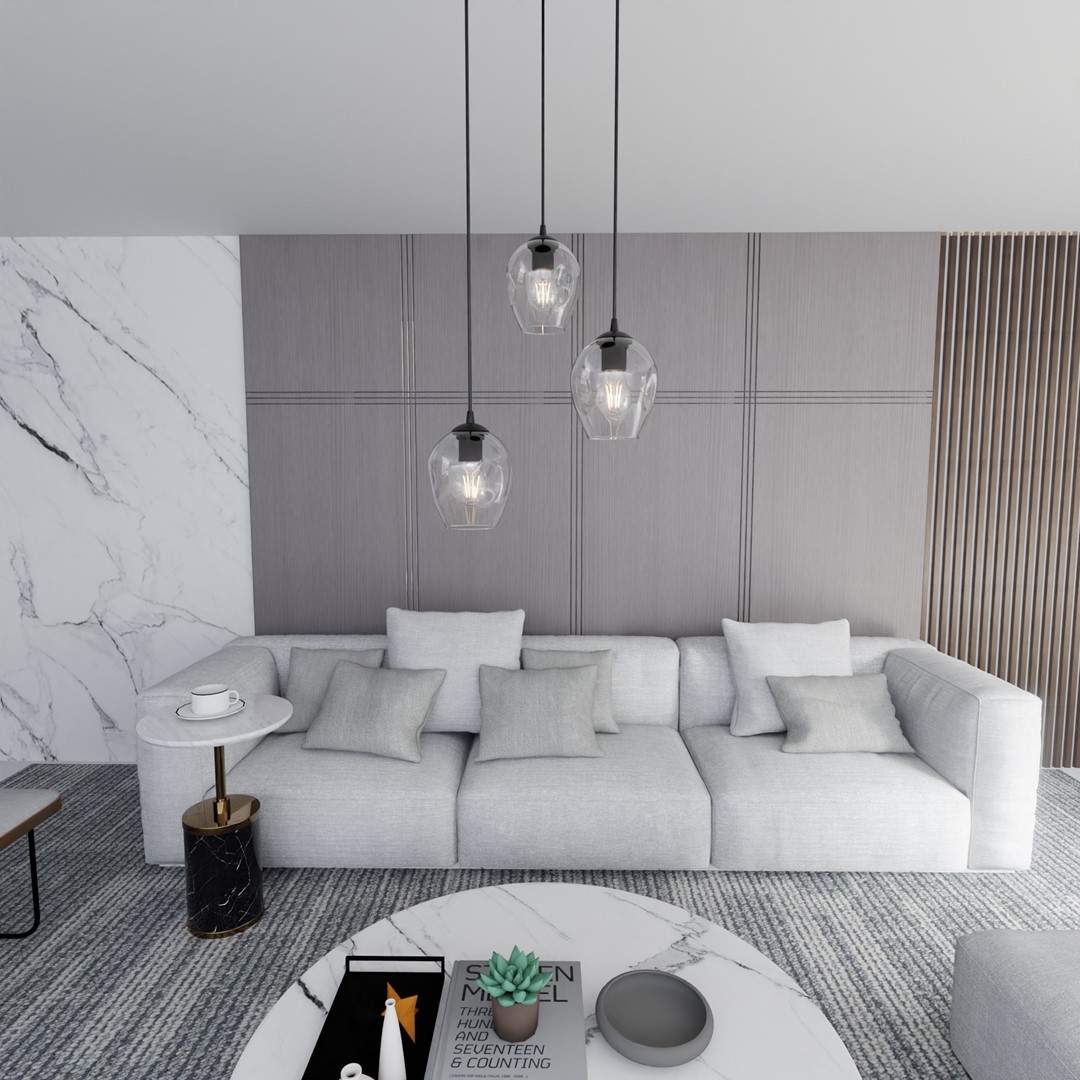 Istar Premium Ø40 Gennemsigtig loftslampe Fra Emibig Lighting - Istar er en alsidig og tidløs kollektion af loftslamper.
