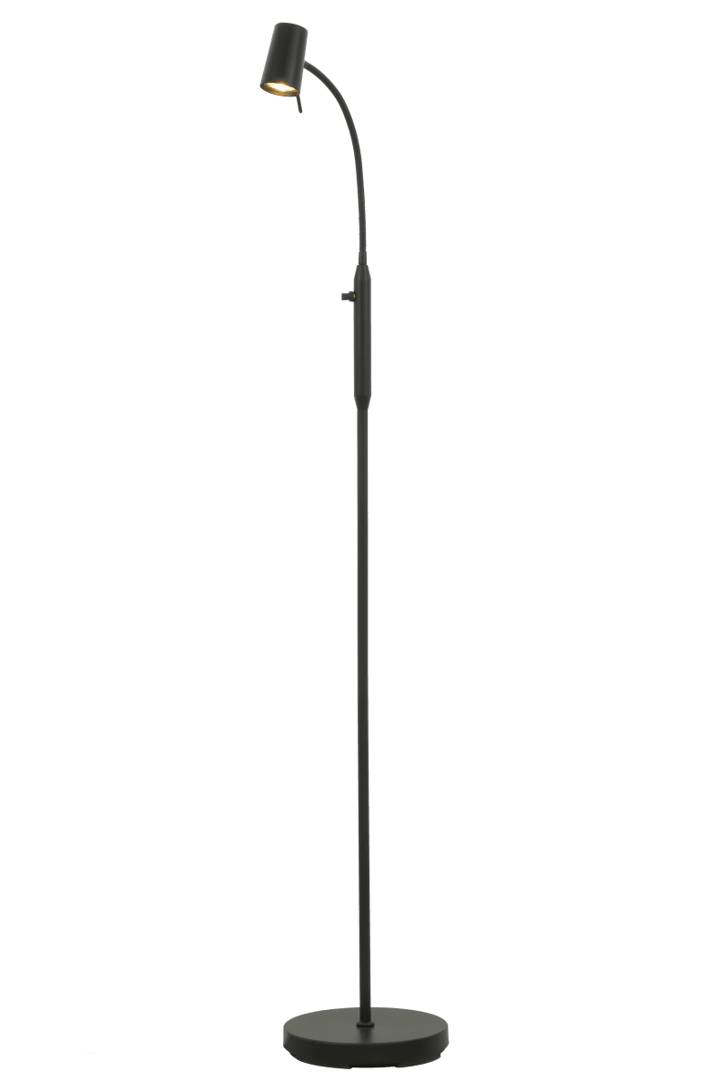 Pilot Sort gulvlampe Fra Aneta Lighting - Pilot gulvlampe i sortlakeret metal har et stilrent design, der passer ind i de fleste hjem og indretningsstile.