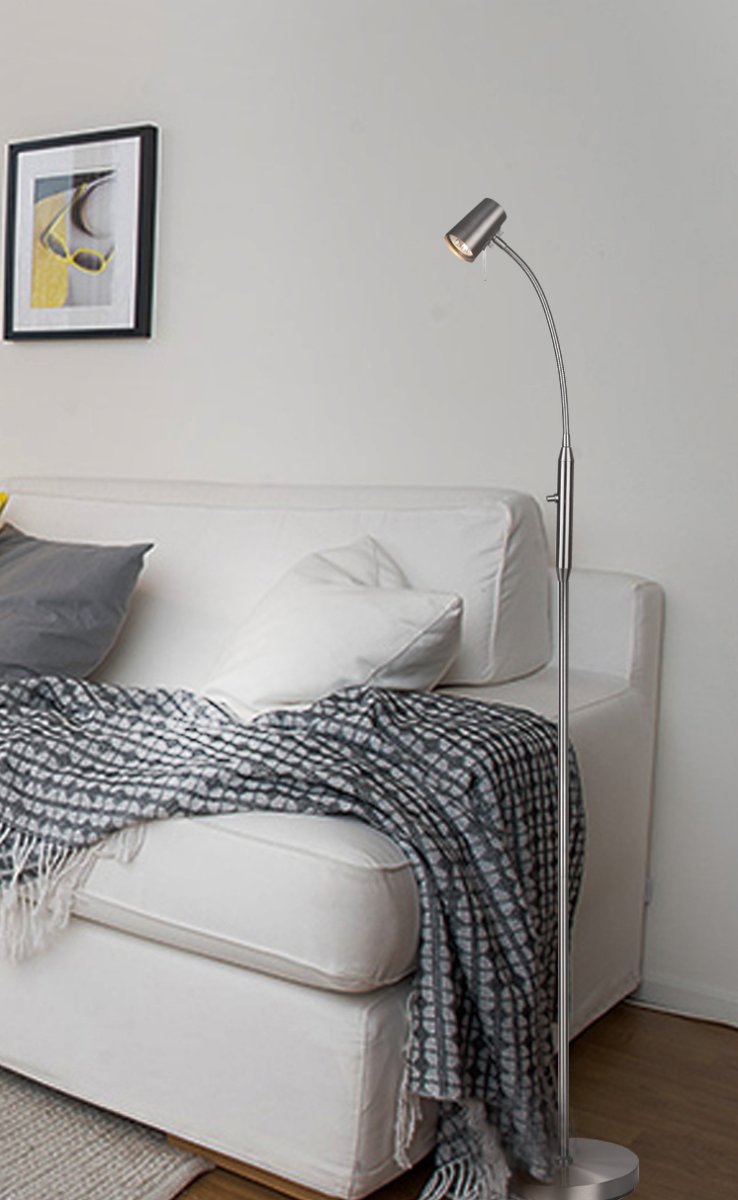 Pilot Stål gulvlampe Fra Aneta Lighting - 