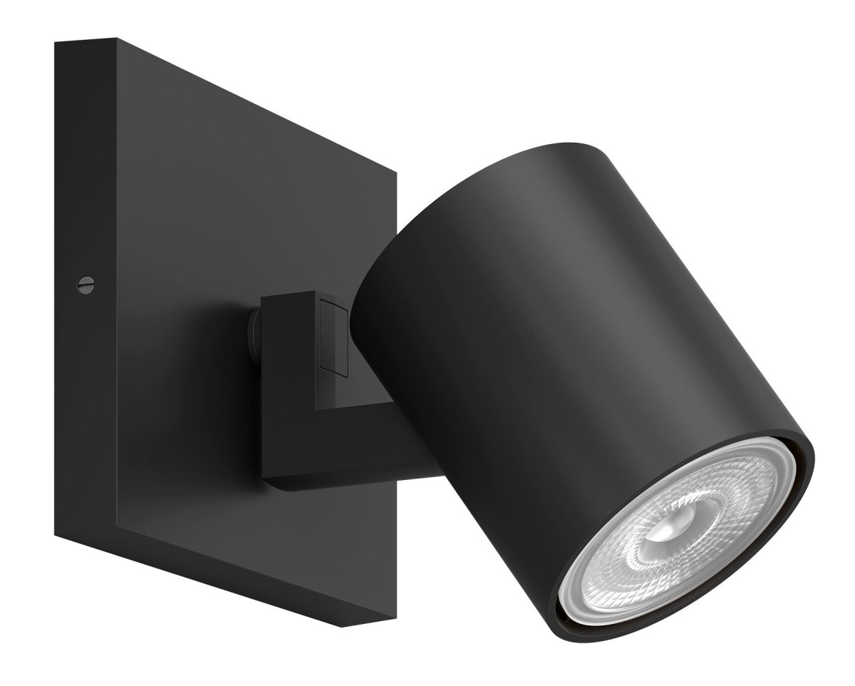 Runner Sort spotlight Fra Philips - Denne plads i industriel stil er lille, slank og enkel og passer perfekt ind i moderne rum.