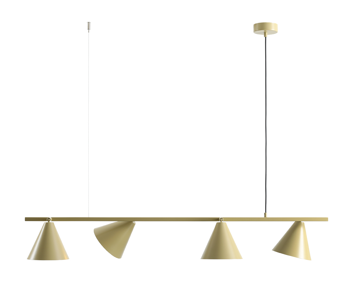 Form 120cm Pistacienødder loftslampe Fra Artera - Form er en moderne metalpendellampe med et stilfuldt og legende design.
