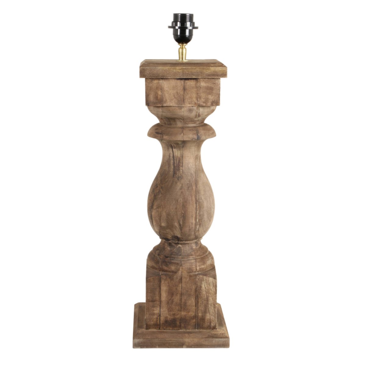 Cadore 64cm Træ lampefod Fra Light & Living - Denne stilfulde lampefod er lavet af massivt træ med en smuk naturlig finish og giver et varmt og indbydende udtryk.