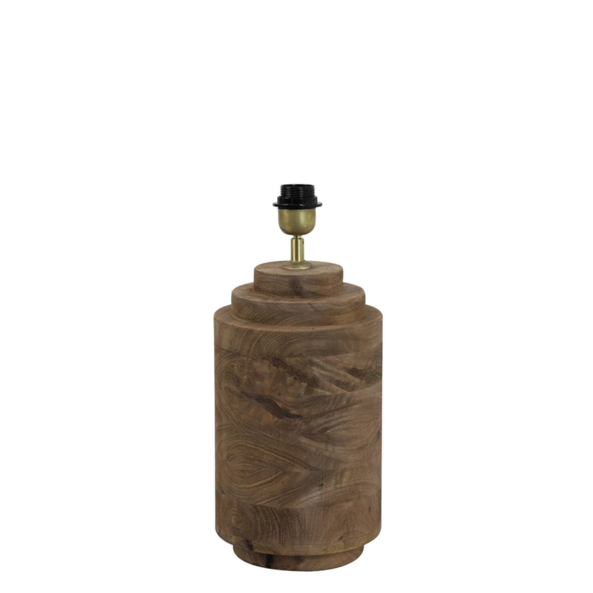 Racco 43cm Træ lampefod Fra Light & Living - Denne lampefod er lavet af smukt mørkt træ med en naturlig finish og skaber en varm og jordnær følelse i dit hjem.