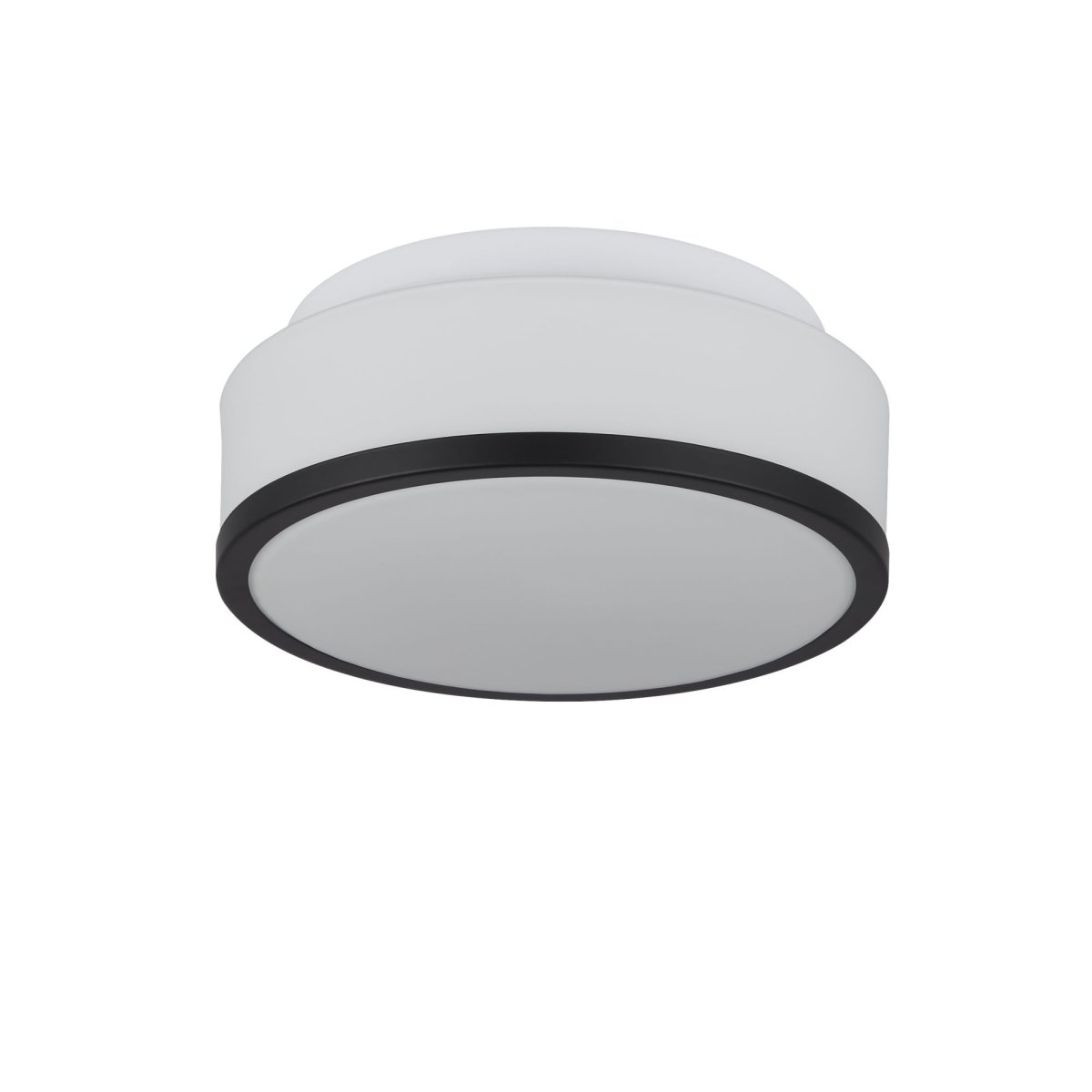 Cheese Ø23 Sort badeværelseslampe Fra Searchlight - Med sin runde form og sorte elegante metaldetaljer er den perfekt til at skabe en sofistikeret atmosfære i dit badeværelse.