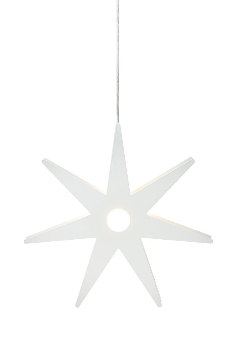 Origo Ø37 Hvid Fra Markslöjd - Origo adventsstjernen er en stilfuld og moderne julestjerne i hvidmetal, der skaber en hyggelig f&oslash;lelse i hjemmet.