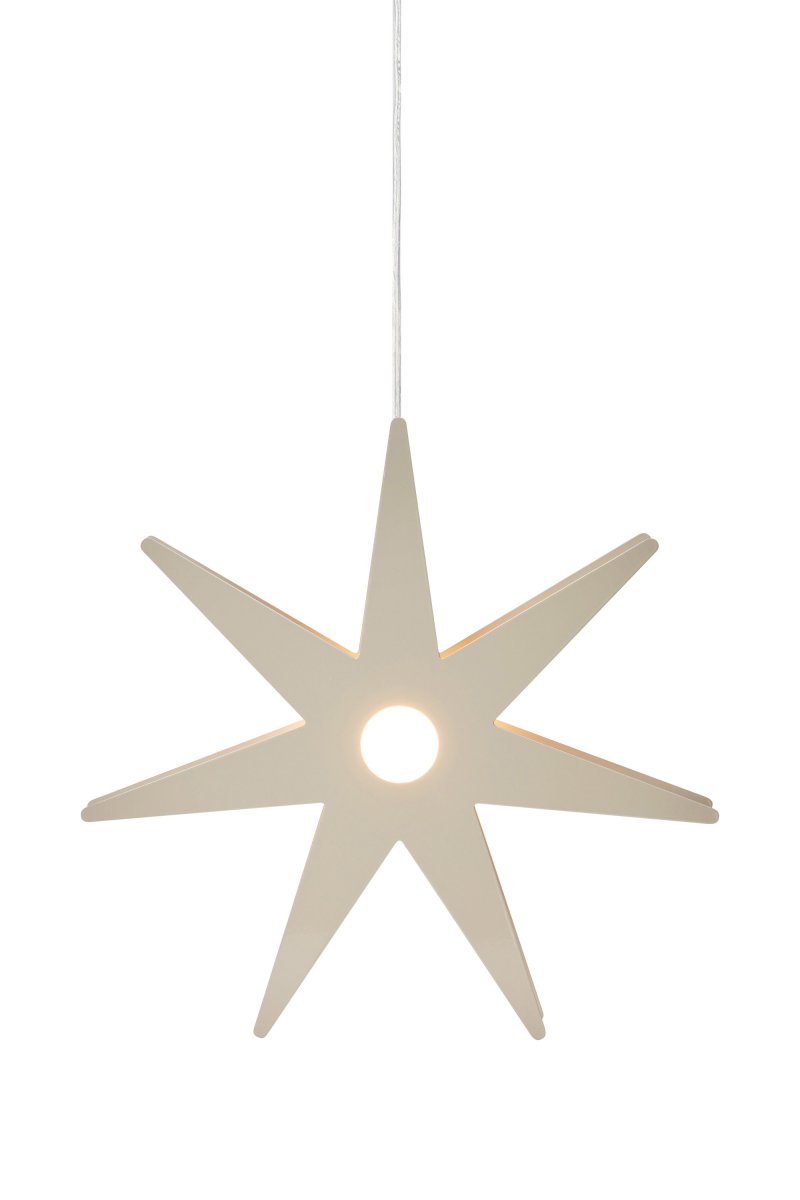 Origo Ø37 Greige Fra Markslöjd - Origo adventsstjernen er en stilfuld og moderne metaljulestjerne i gr&aring; farve, der skaber en hyggelig stemning i hjemmet.