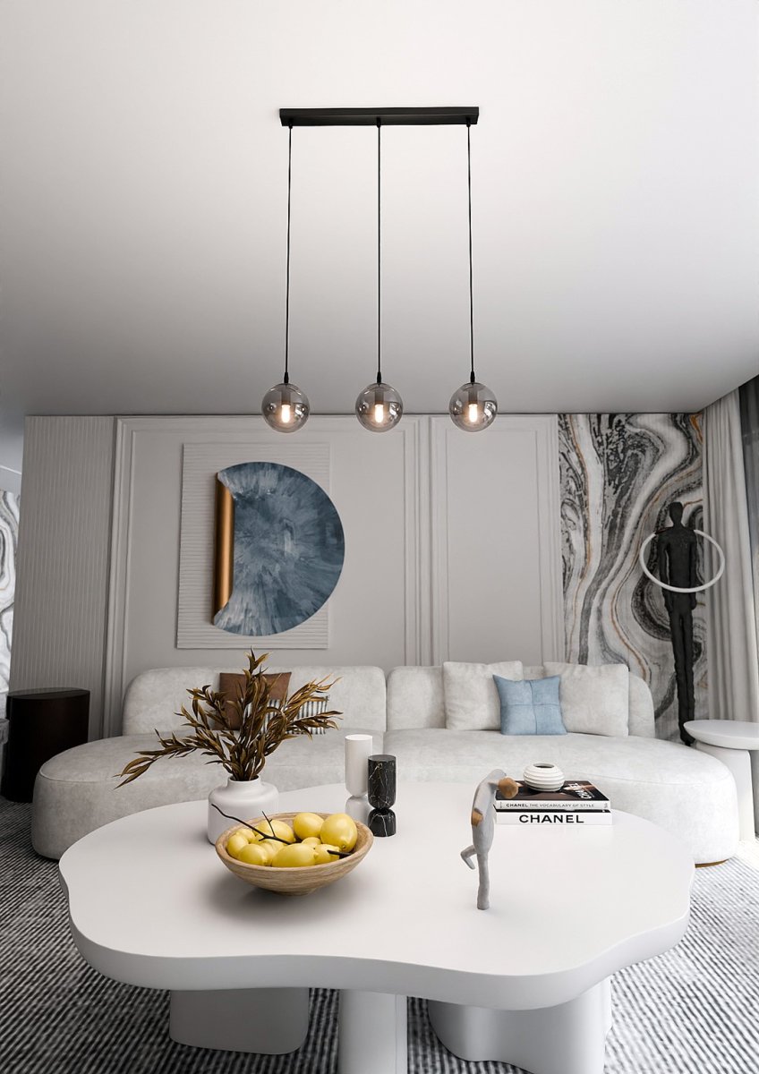 Cosmo 70cm Røgfarvet loftslampe Fra Emibig Lighting - Cosmo er en alsidig og moderne kollektion af loftslamper.