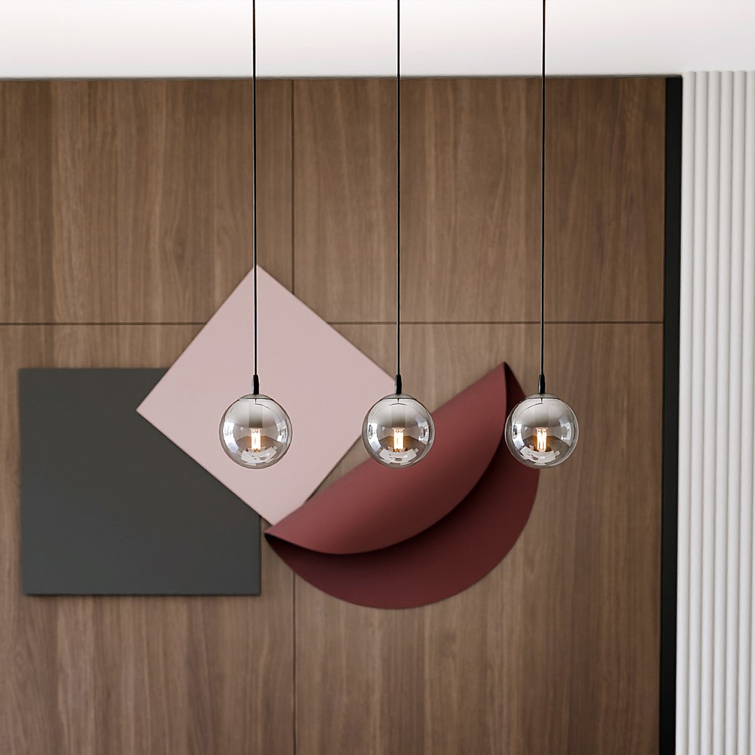 Cosmo 70cm Røgfarvet loftslampe Fra Emibig Lighting - Cosmo er en alsidig og moderne kollektion af loftslamper.