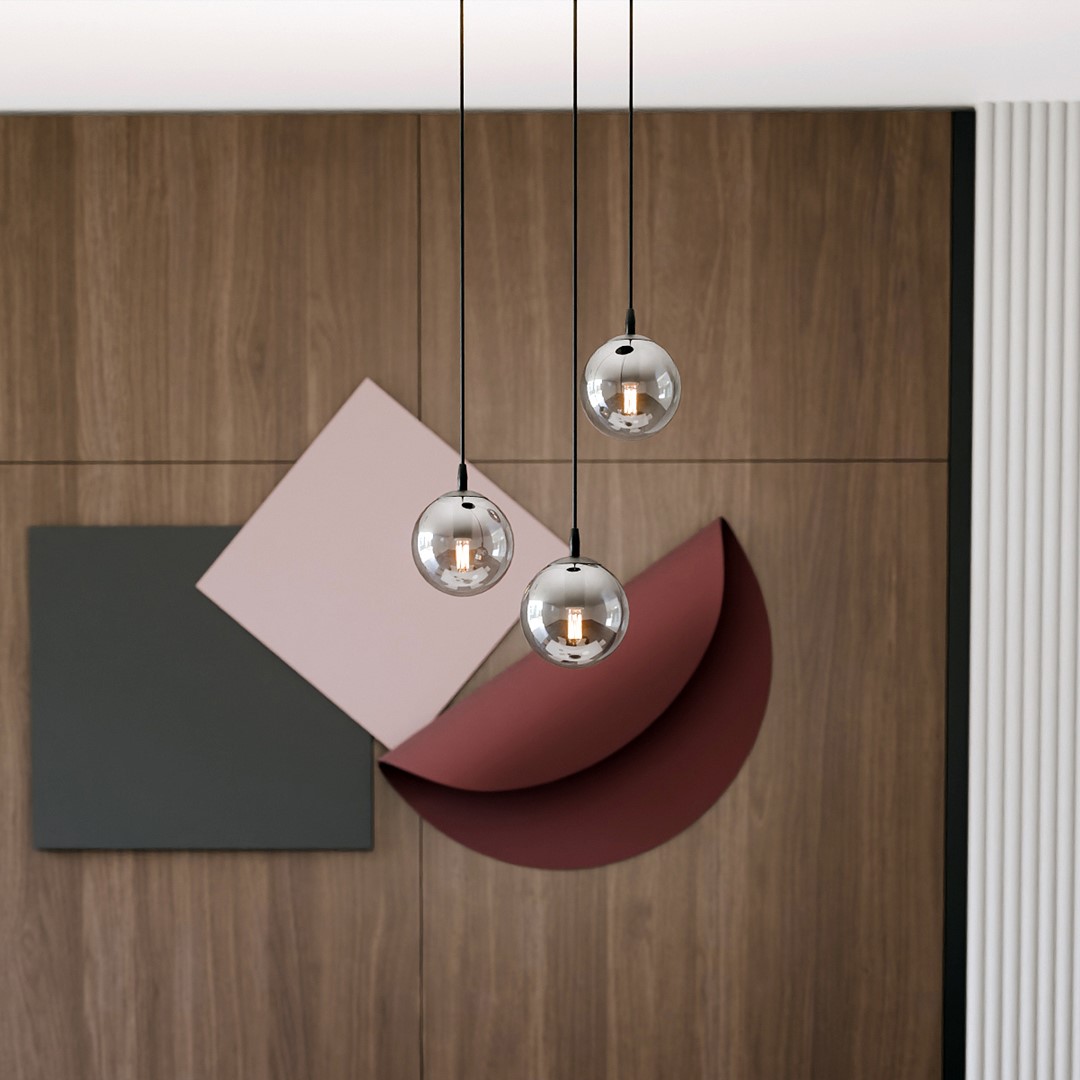 Cosmo Premium Ø40 Røgfarvet loftslampe Fra Emibig Lighting - Cosmo er en alsidig og moderne kollektion af loftslamper.