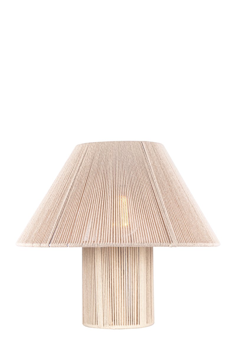Anna 32cm Natur bordlampe Fra Globen Lighting - Bordlampen skaber en varm og hyggelig atmosfære i rummet.