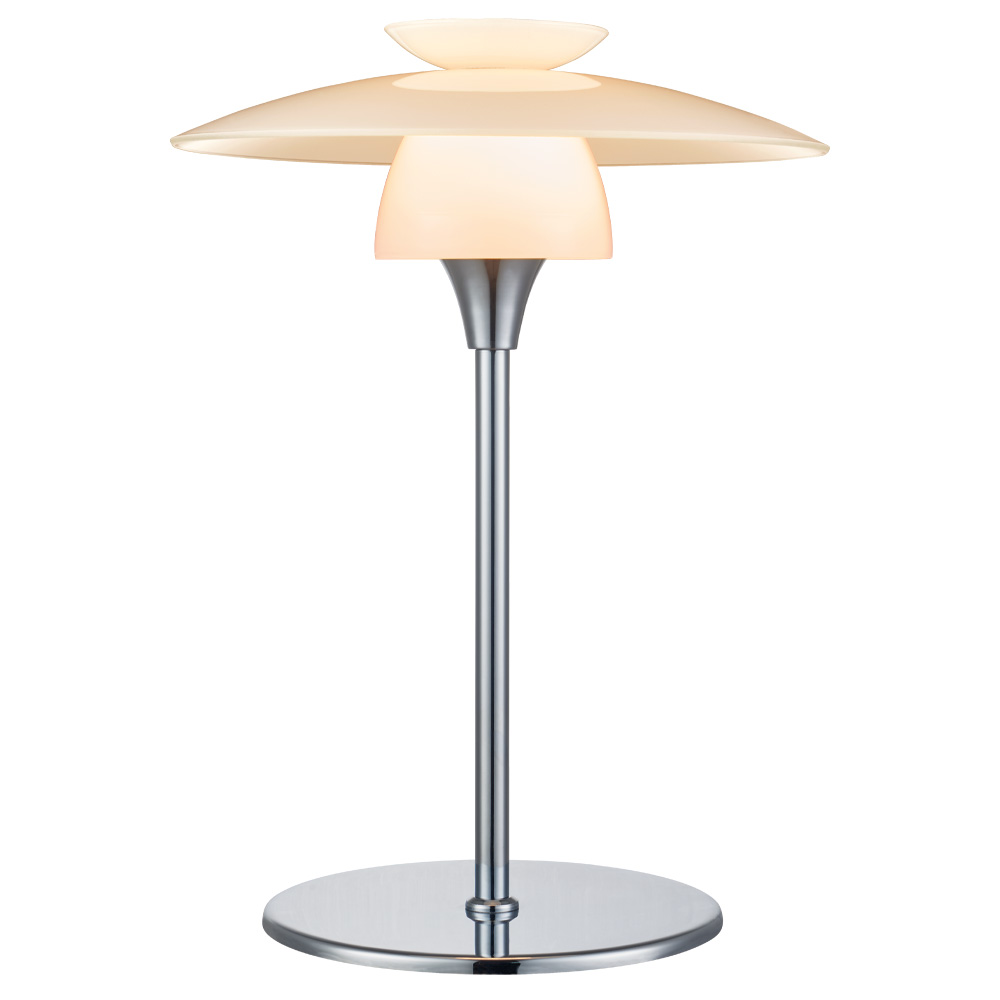 Scandinavia 30cm Opal bordlampe Fra Halo Design - Skandinavien er b&aring;de praktisk og &aelig;stetisk &ndash; en lampe, der kombinerer funktion og form med en harmonisk m&aring;de.