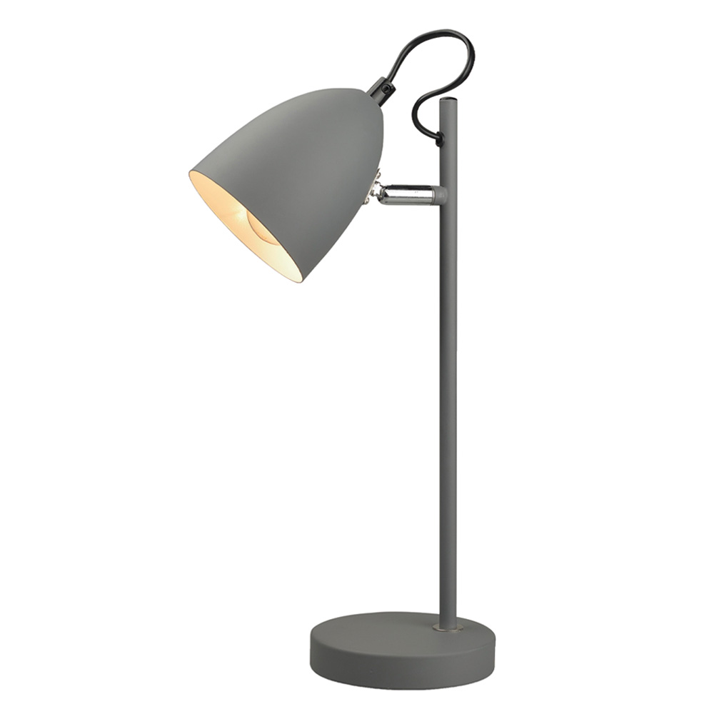 Yep! 37cm Grå skrivebordslampe Fra Halo Design - Den passer perfekt p&aring; skrivebordet, natbordet eller sidebordet og tilf&oslash;jer en varm og sofistikeret atmosf&aelig;re til dit hjem.