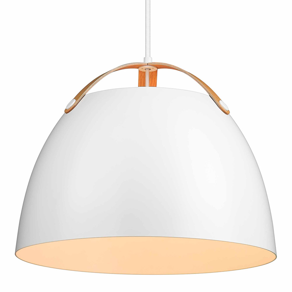 Oslo Ø40 Hvid loftslampe Fra Halo Design - Loftlampen Oslo er en stilfuld og moderne belysningsl&oslash;sning, der kombinerer funktion og design p&aring;; en sofistikeret m&aring;de.