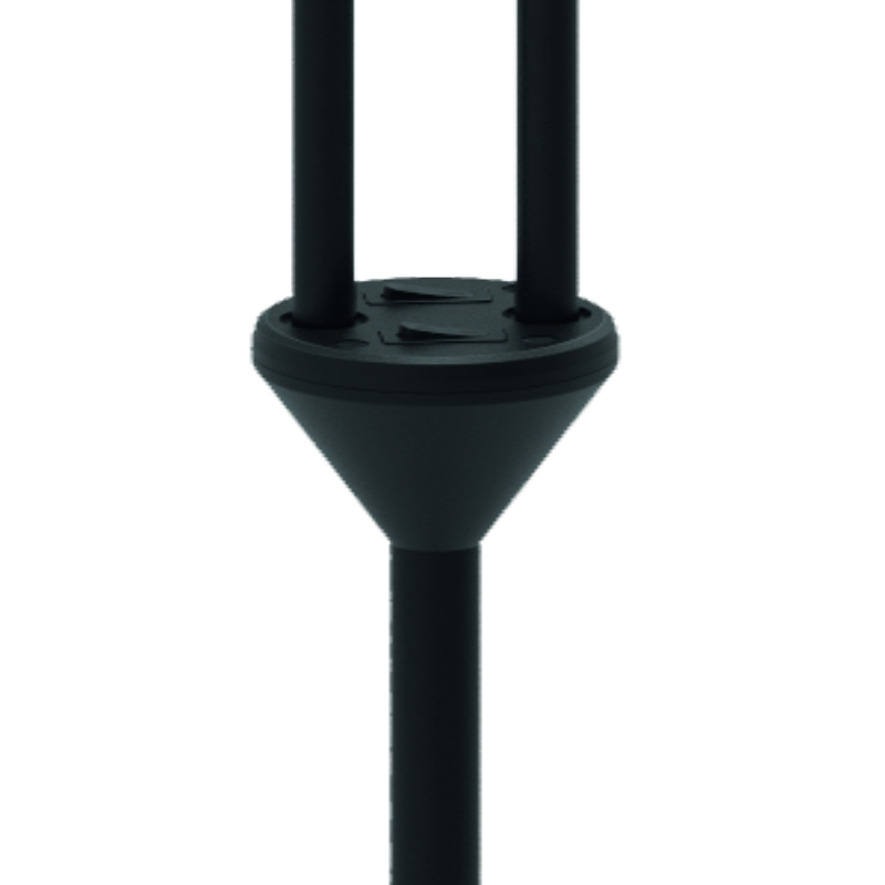 Fix 2 Sort gulvlampe Fra Halo Design - De to&aring; de bevægelige arme har hver en skærm med integreret LED tændt; 5W.