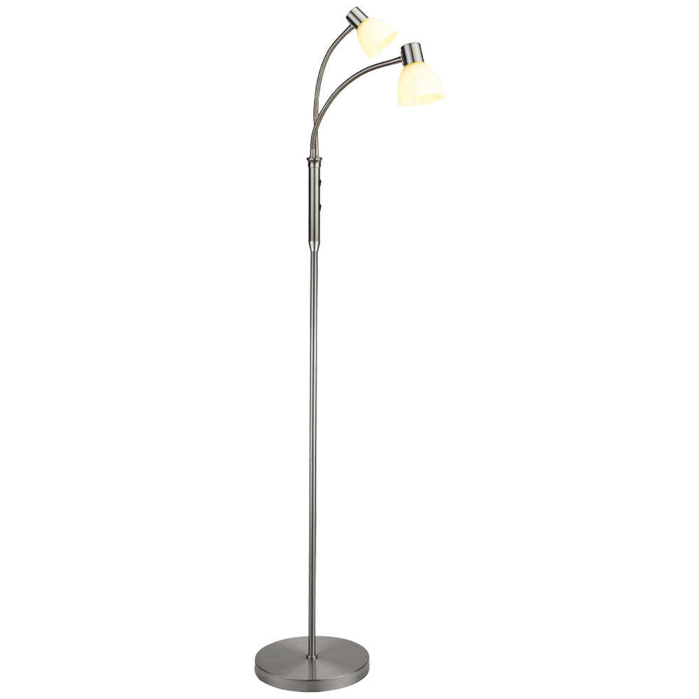 Hudson 2 Stål gulvlampe Fra Halo Design - En perfekt kombination af stil og funktion, der giver dit hjem b&aring;de elegance og praktisk belysning.