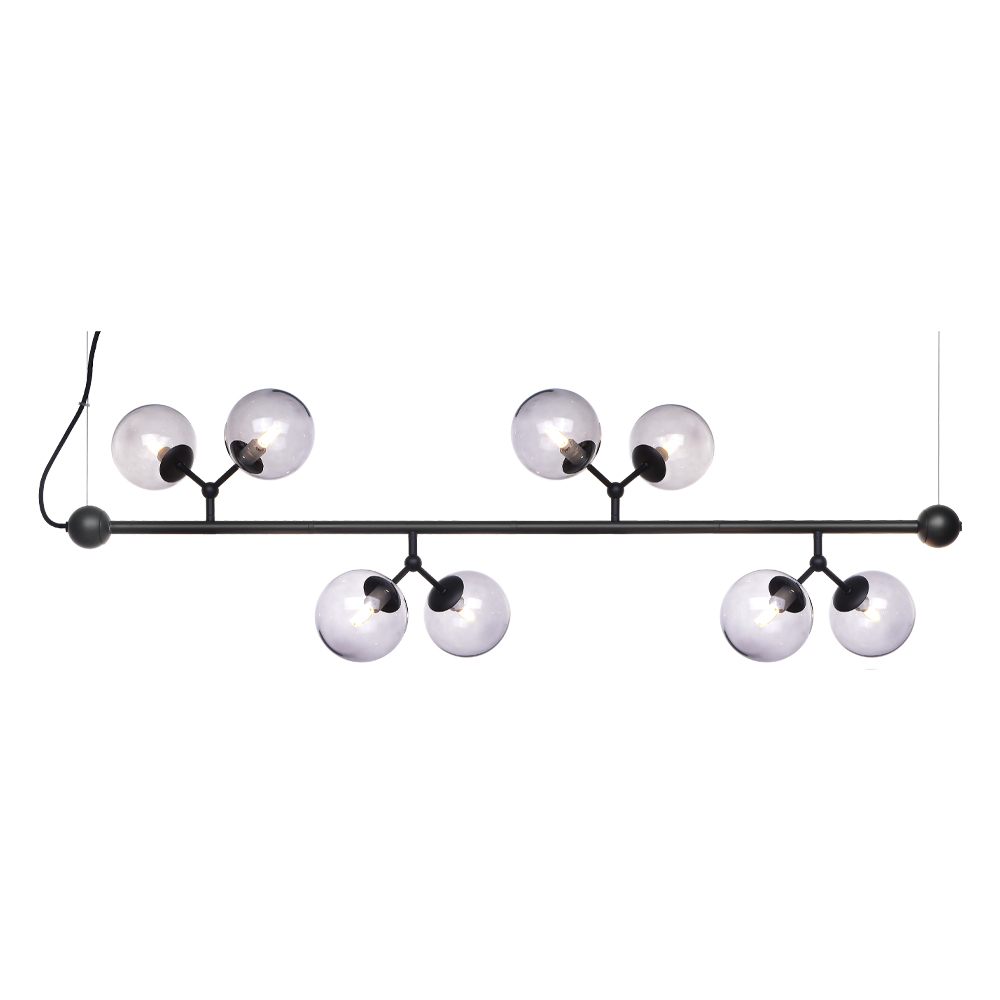 Atom horizontal 80cm Sort loftslampe Fra Halo Design - Atom pendel har et moderne og tidl&oslash;st design, perfekt til alle stilarter og hjem.
