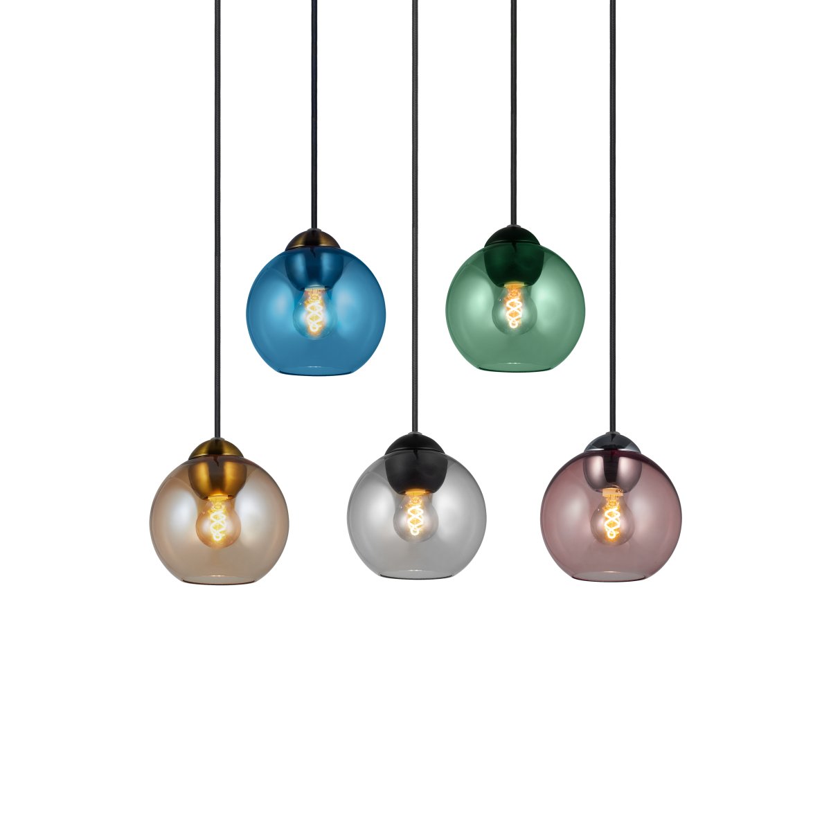 Bubbles Ø14 Røgfarvet loftslampe Fra Halo Design - Den enkle form på Bubbles-lampen giver den et smukt design.