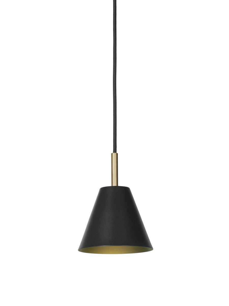 Hygge Ø12 Sort loftslampe Fra Halo Design - Hygge er en elegant og moderne loftspendel, der kombinerer skandinavisk minimalisme med bl&oslash;de former.