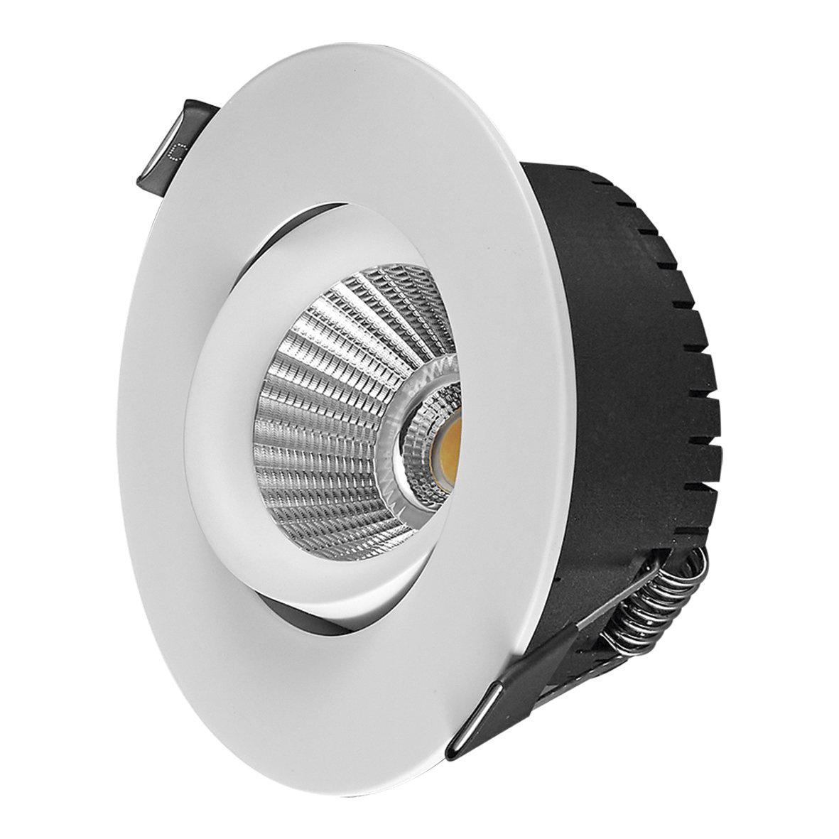 Bondy Downlight 6-pk Hvid Fra Designlight - Installationsdybden er kun 32,5 mm, hvilket betyder, at det kan installeres, hvor der er begr&aelig;nset plads, for eksempel med en 25 mm stolpe og gipsplader.