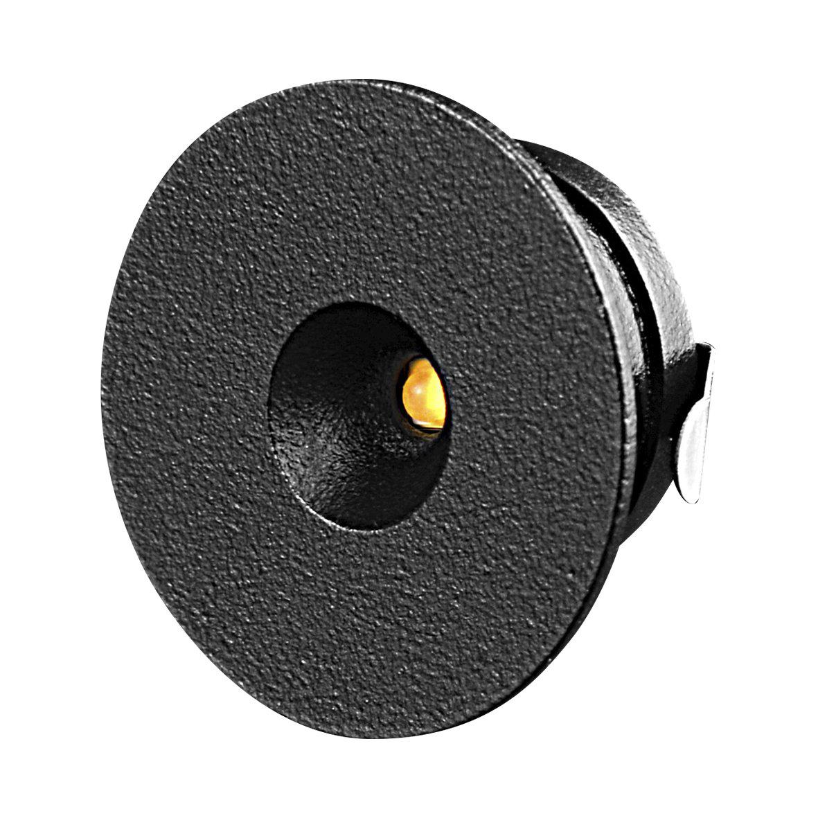 P-132 Mini Downlight 2700K Sort Fra Designlight - Den er velegnet til belysning i vinduesnicher eller skabe.