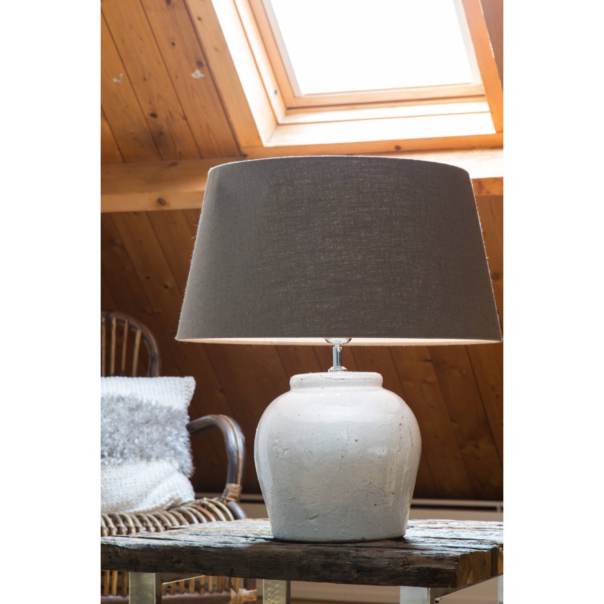 Etna 40cm Hvid lampefod Fra Light & Living - 