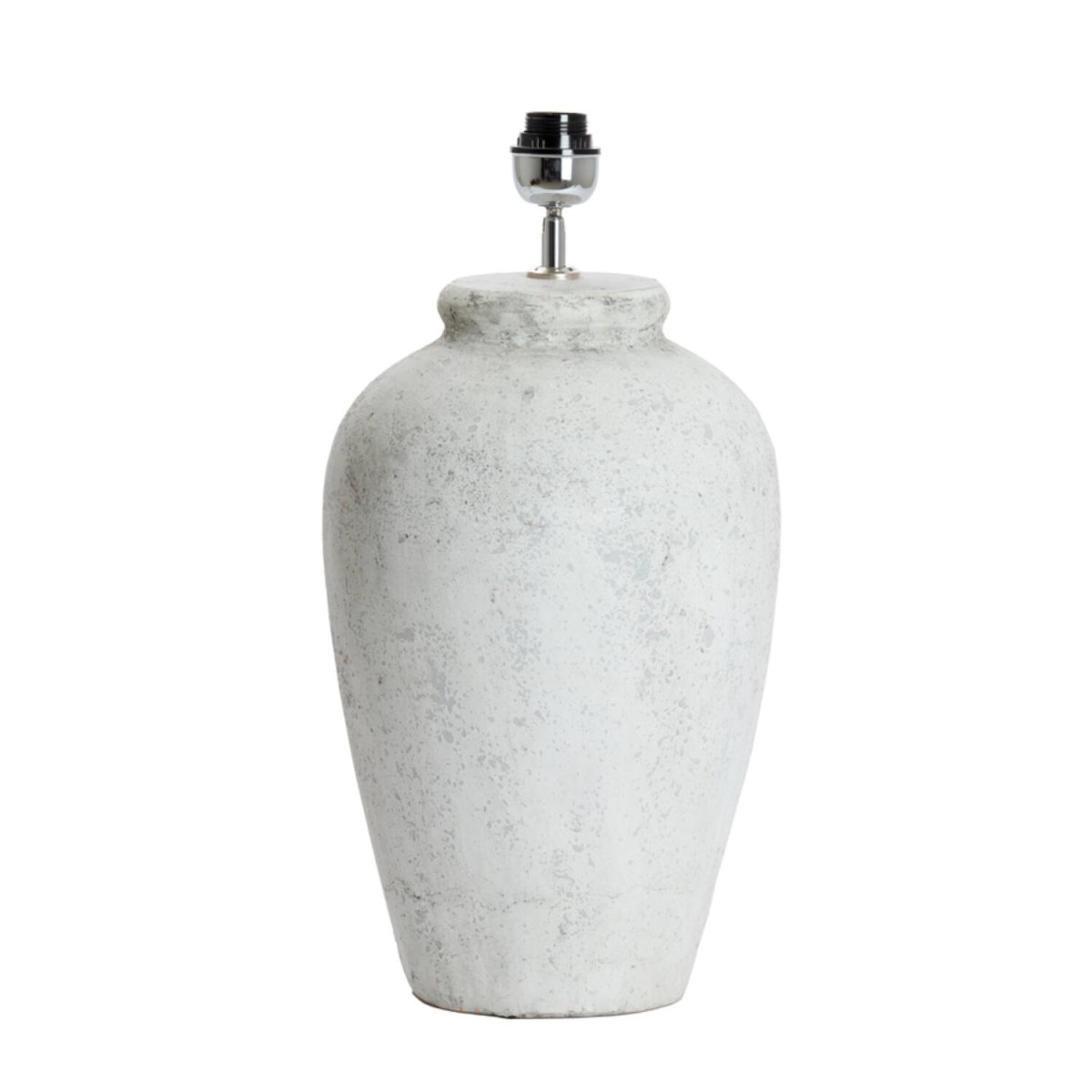 Vesevius 55cm Lysegrå lampefod Fra Light & Living - Denne massive keramiske lampefod har en smuk lysegrå finish og en blødt afrundet form, der skaber et harmonisk og elegant udtryk.