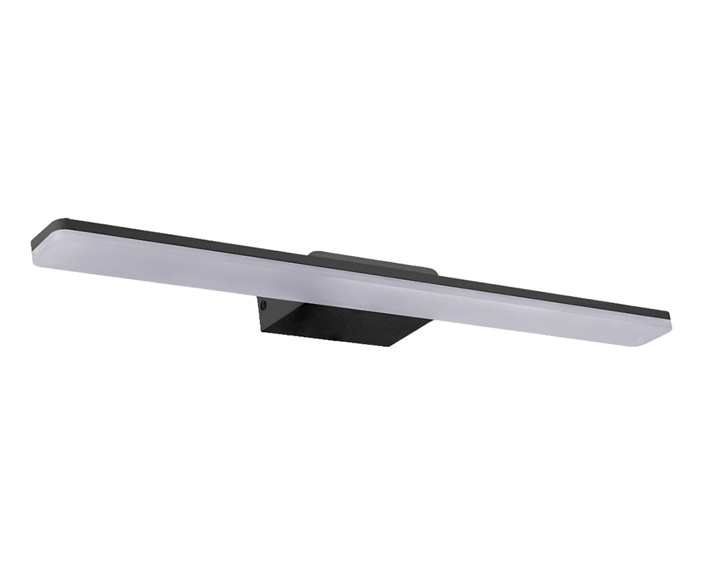 Aqua II 60cm Sort badeværelseslampe Fra Westal - Armaturet er lavet af st&oslash;bt aluminium og er udstyret med LED'er.