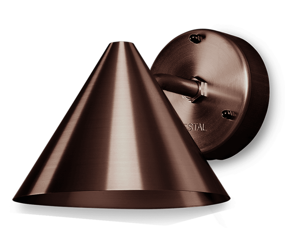 Tratt Micro IP23 Mørk oxideret kobber udendørslampe Fra Westal - Tratt Micro er en videreudvikling af Tratt-armaturet, nu omarbejdet af Westal i en moderne version.