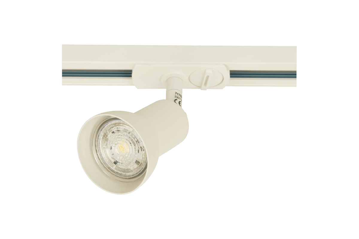 Slim spot Mat hvid Fra Aneta Lighting - Slank spotlight til Anetas Trackline skinnesystem.