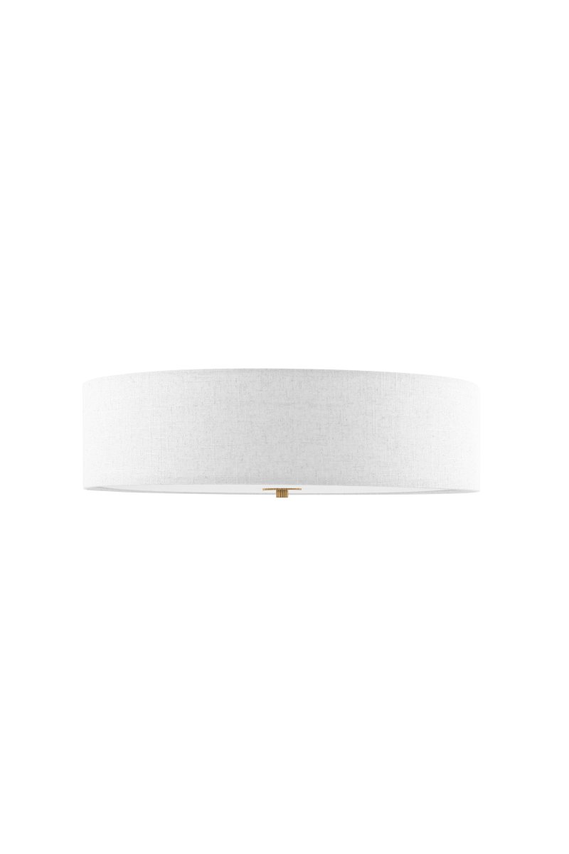 Noah Ø50 Hvid plafond Fra Globen Lighting - Noah er en stilfuld og dekorativ loftslampe, håndlavet i hvidt hørstof med en smuk, levende struktur.