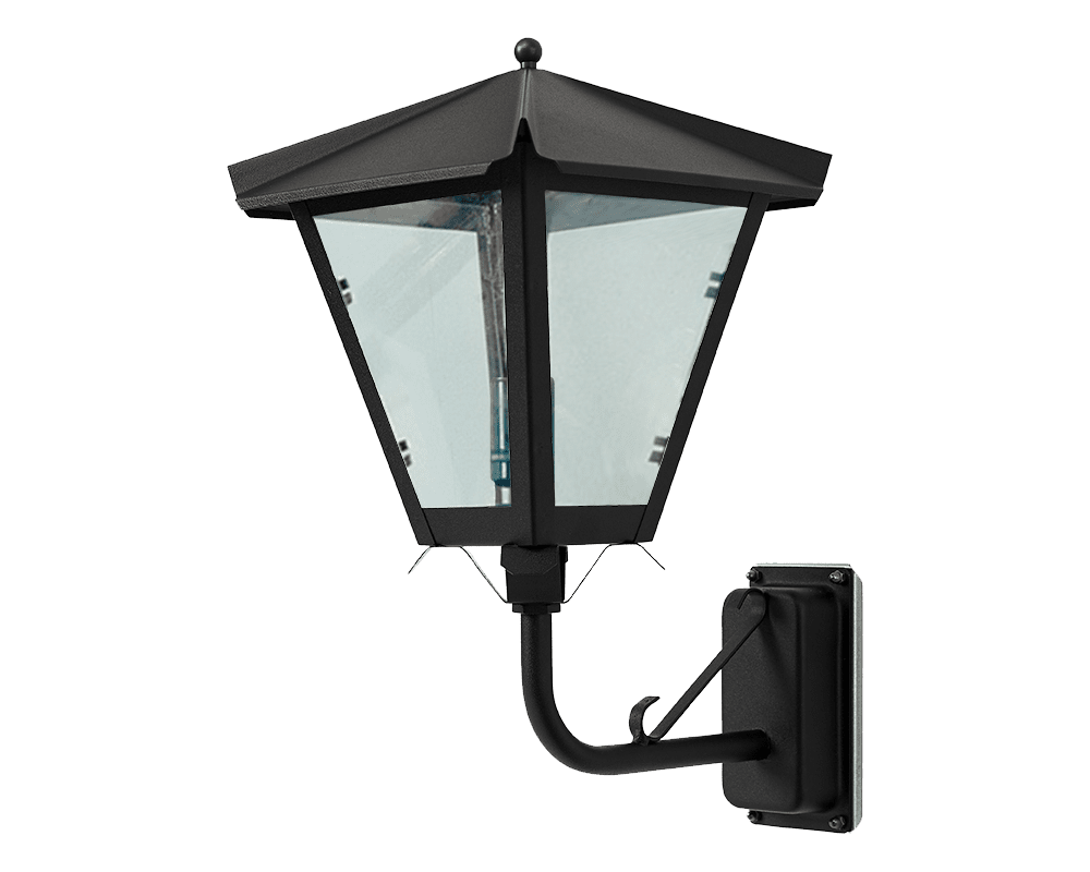 Gustav upp Sort udendørslampe Fra Westal - Vælg mellem en opadgående eller nedadgående lanterne i lakeret og anti-rust finish, eller i storslået oxideret kobber.