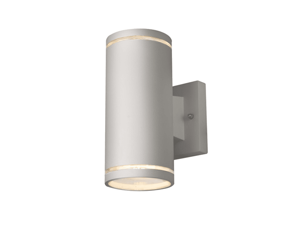Livali II Grå udendørslampe Fra Westal - Vægarmatur i trykstøbt aluminium med en anti-korrosionsbehandlet overflade med pulverlakering.