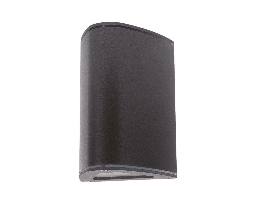 Trius II Antracit udendørslampe Fra Westal - Klimaneutralt vægarmatur i ekstruderet aluminium med op/ned lys.