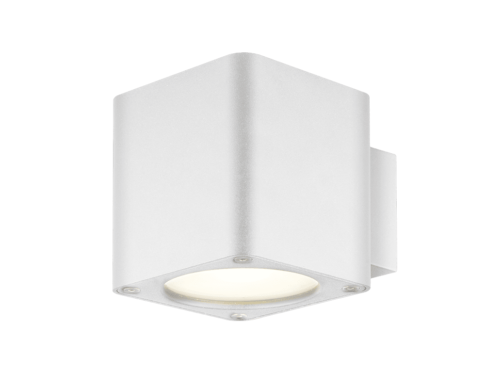 Zoom billede af Lot Reko I Hvid udendørslampe Fra Westal - Velegnet til montage med rørudtag på facader, indgange osv.