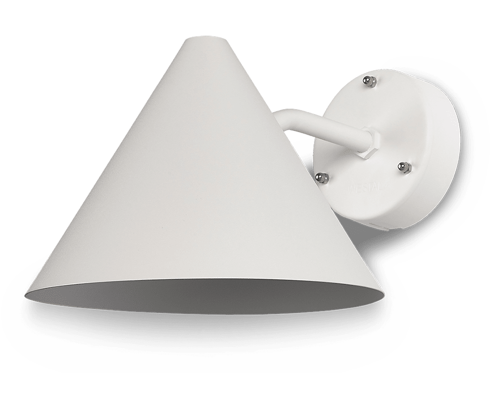 Tratt LED Hvid udendørslampe Fra Westal - Velegnet til b&aring;de indend&oslash;rs og udend&oslash;rs brug i b&aring;de offentlige og private milj&oslash;er.