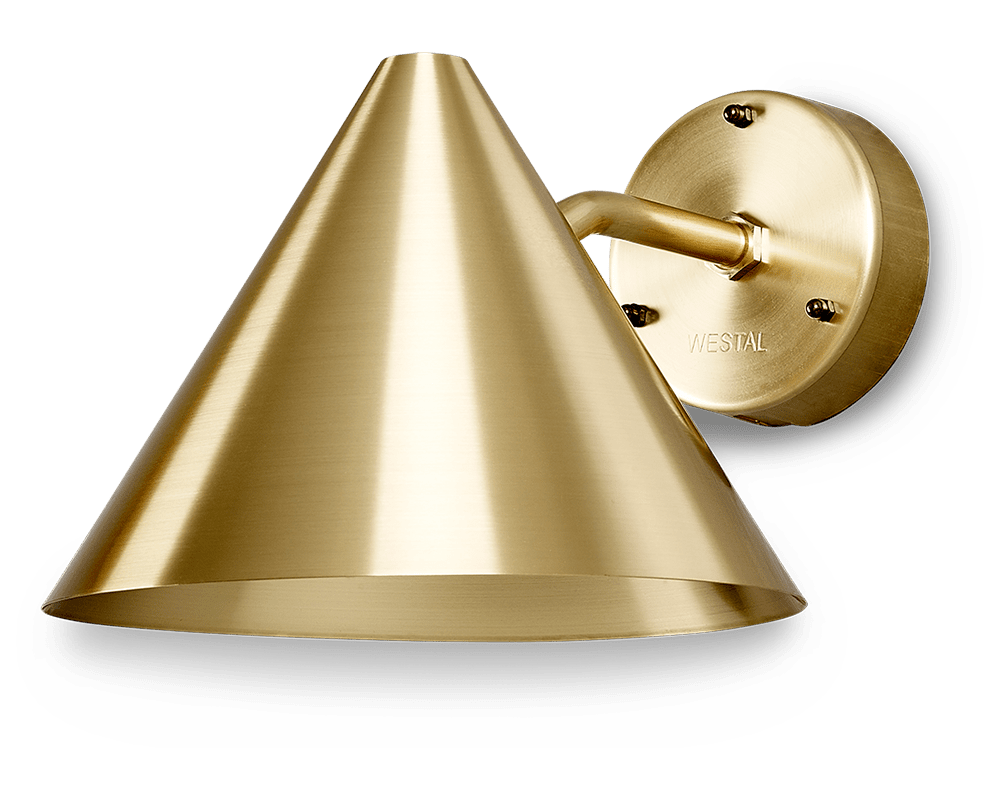 Tratt LED Messing udendørslampe Fra Westal - Velegnet til b&aring;de indend&oslash;rs og udend&oslash;rs brug i b&aring;de offentlige og private milj&oslash;er.