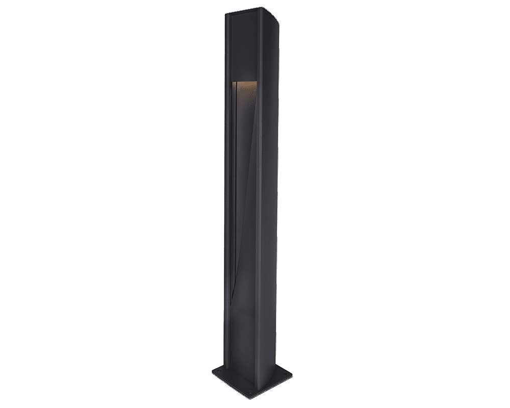 Trius 100cm Sort pullerter Fra Westal - Som tilbehør findes jordankre til indstøbning eller fundamentadaptere til montering i 108mm fundamenter.