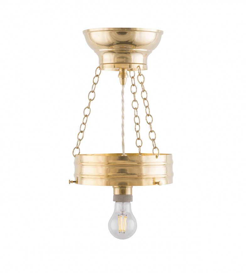 Heidenstam Pendant 200 Messing Fra Karlskrona lampfabrik - Kan forlænges op til 100 cm med en vedhængsforlænger (20cm) og ekstra ledning (80cm).