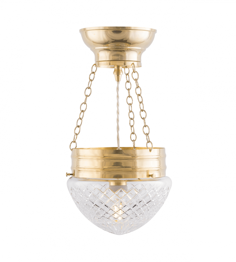 Heidenstam Pendant 200 Messing Fra Karlskrona lampfabrik - Kan forlænges op til 100 cm med en vedhængsforlænger (20cm) og ekstra ledning (80cm).