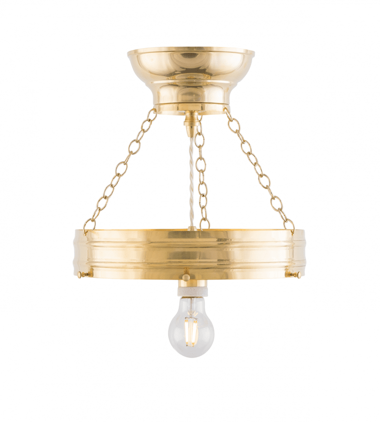 Heidenstam Pendant 300 Messing Fra Karlskrona lampfabrik - Kan forlænges op til 100 cm med en vedhængsforlænger (20cm) og ekstra ledning (80cm).