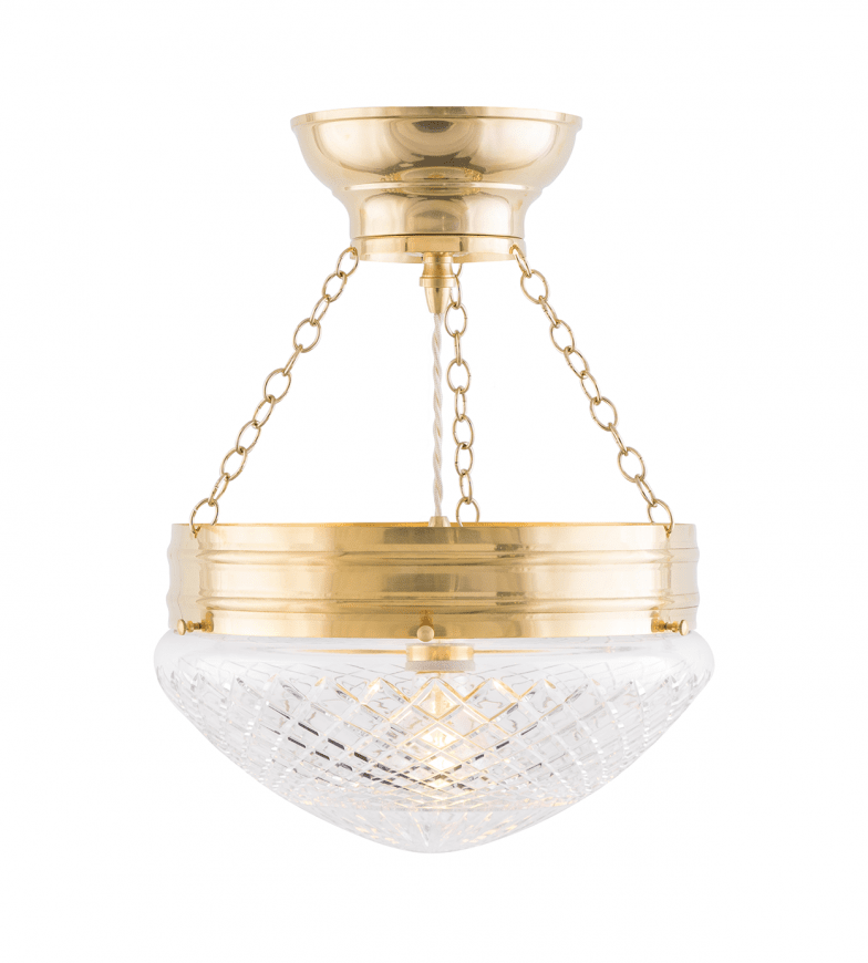 Heidenstam Pendant 300 Messing Fra Karlskrona lampfabrik - Kan forlænges op til 100 cm med en vedhængsforlænger (20cm) og ekstra ledning (80cm).
