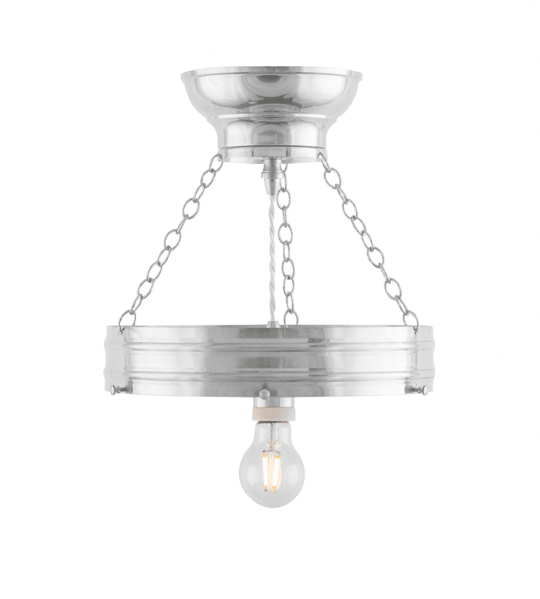 Heidenstam Pendant 300 Nikkel Fra Karlskrona lampfabrik - Kan forlænges op til 100 cm med en vedhængsforlænger (20cm) og ekstra ledning (80cm).