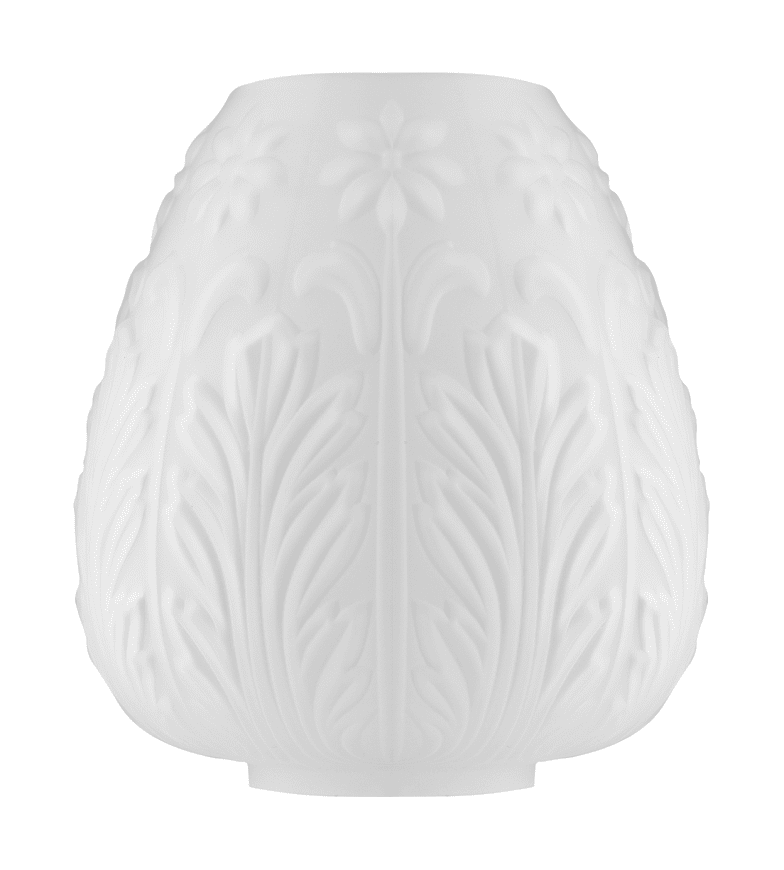 Acanthus Glass Shade 70 Mat hvid Fra Karlskrona lampfabrik - 