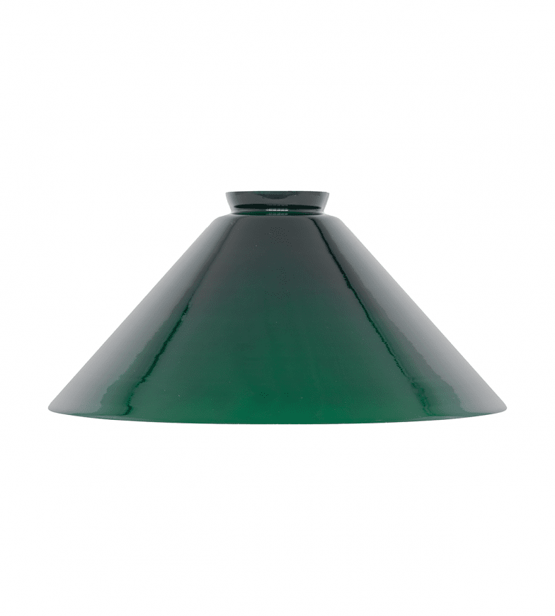 Tall Schoolhouse Glass Shade 60/250 Grøn Fra Karlskrona lampfabrik - En klassisk "skomager&auml;rm" hvis form er forblevet den samme, siden de første elektrificerede vedhæng med ledning kom på banen.