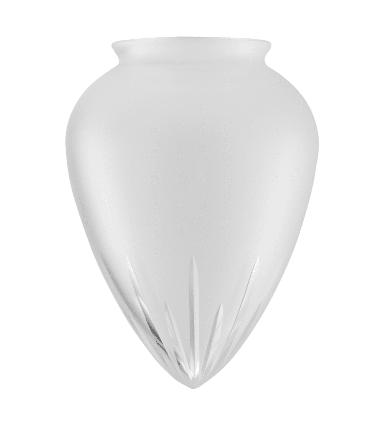 Teardrop Glass Shade 80/120 Frostet Fra Karlskrona lampfabrik - 