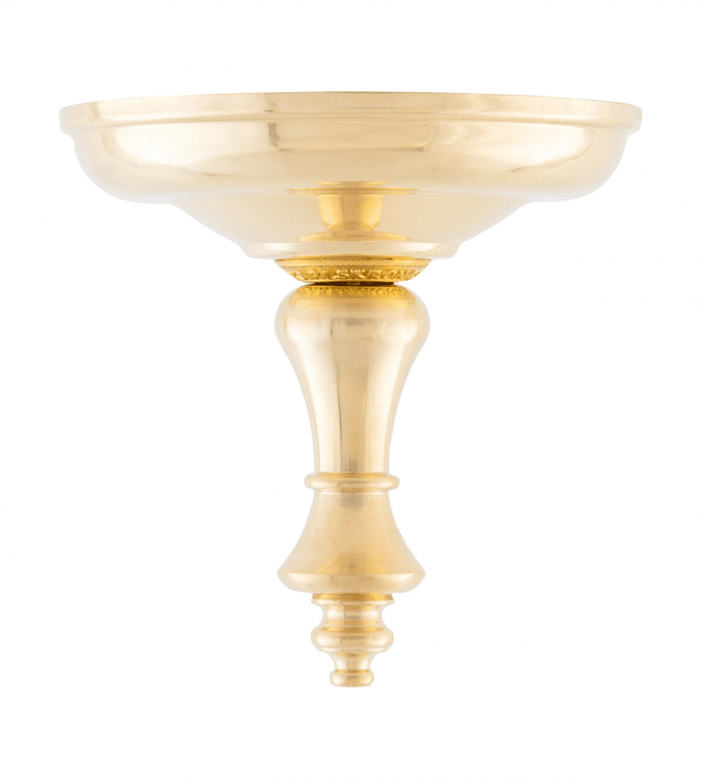 Big Shade Cap Finial Messing Fra Karlskrona lampfabrik - 