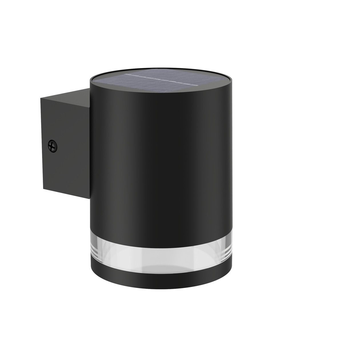 Fyce Sort solcellelampe Fra Philips - Fyce solcellelampen er en stilfuld og praktisk væglampe i et moderne design lavet af sort plastik.